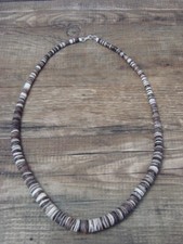 Collana Heishi Santo Domingo 17" conchiglia graduata - uccellino Ramona