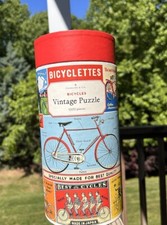 BICYCLES RARE Cavallini Co.-Vintage Puzzle 1000 Pieces 22" x 28"