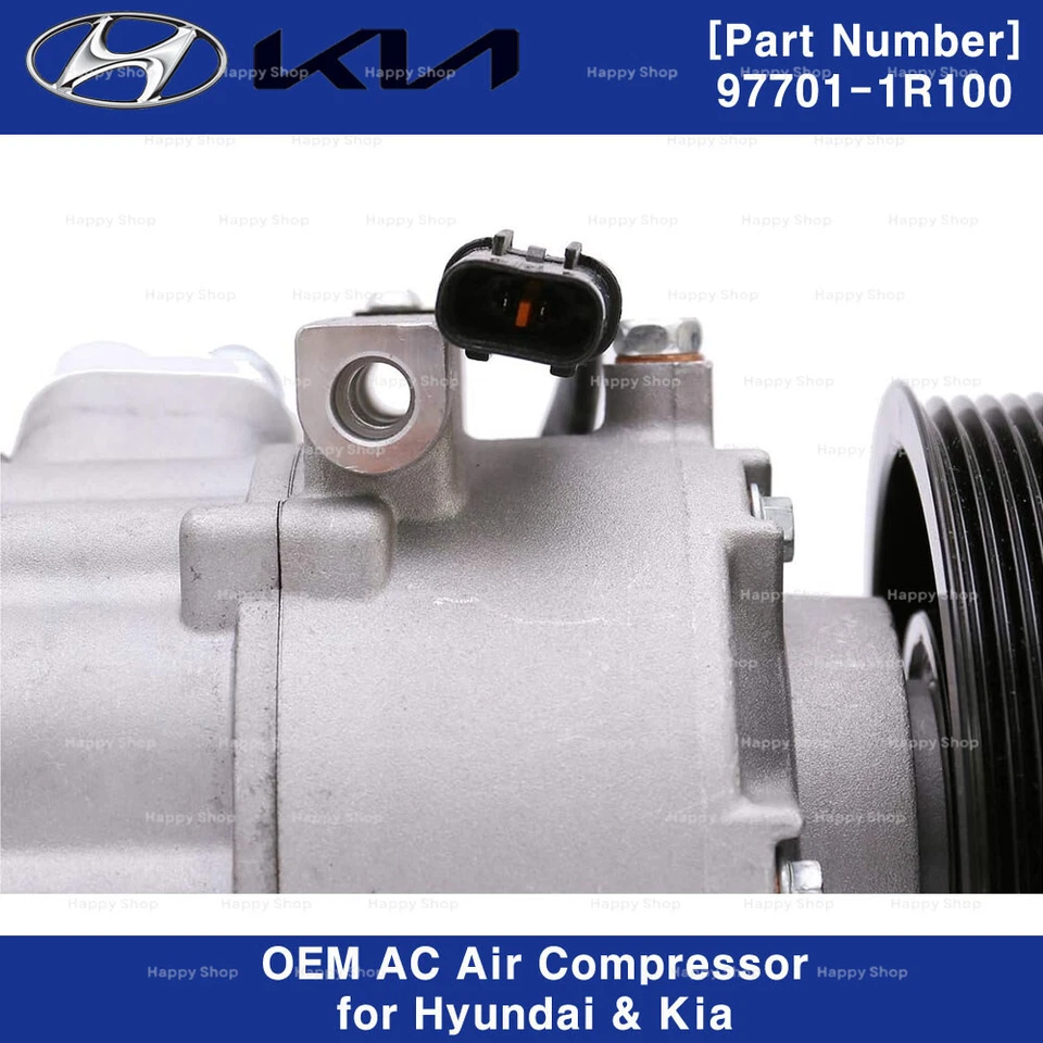 977011R100 OEM A/C compressor CA para Hyundai Accent 2012-2016 Kia Rio 2012-2015 - Imagem 4 de 4