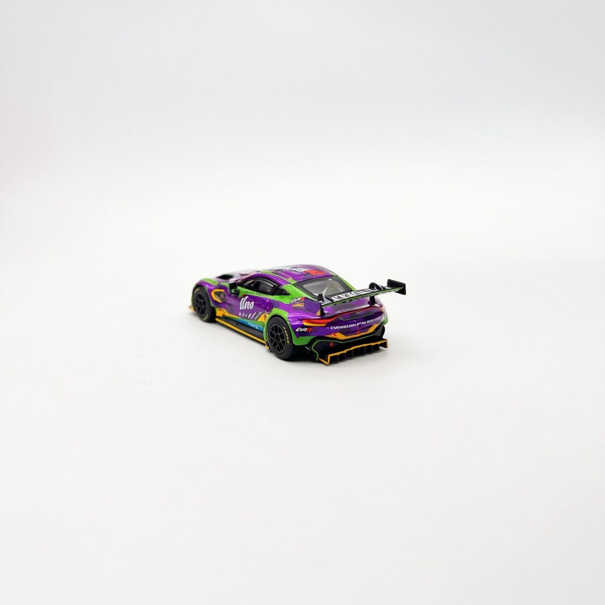 Aston Martin GT3 RHD (Right Hand Drive) EVA RT Test Type-01 Purple with  Graphics 1/64 Diecast Model Car by Pop Race in 2023