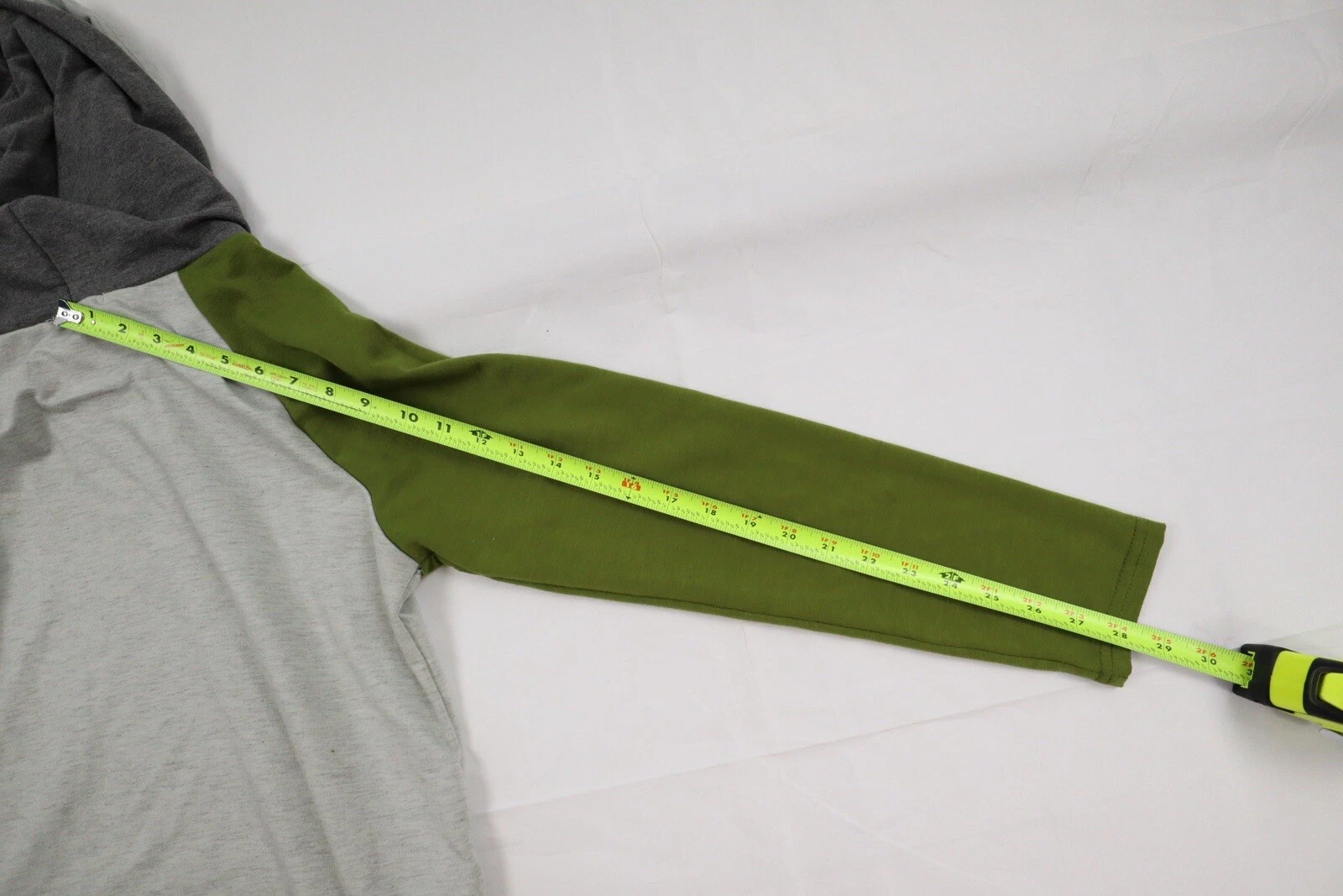 VETEMENTS Felpa con cappuccio donna Regenbogen piccola (S) verde e grigio manica lunga