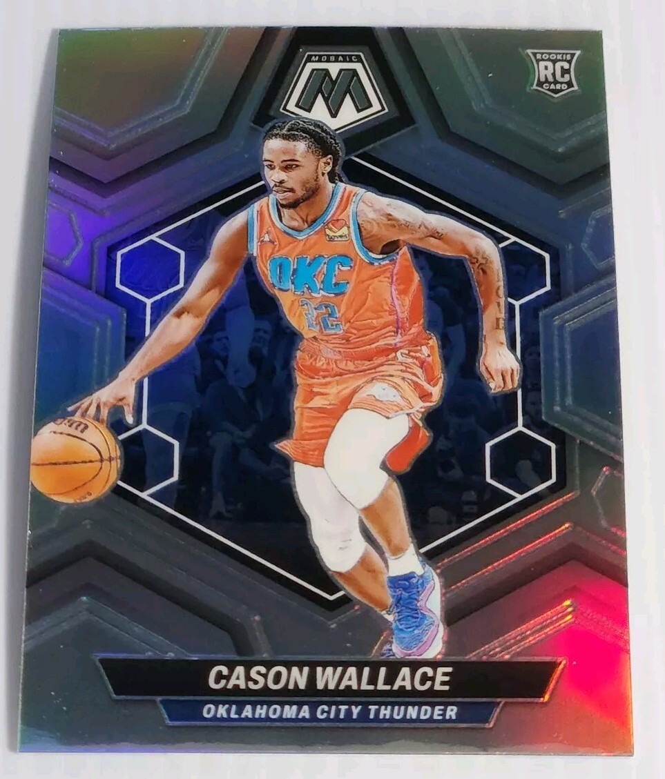2023-24 Panini Mosaic - Rookies Silver Prizm #218 Cason Wallace (RC)