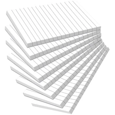Haftnotizen, Klebezettel, Sticky Notes, Liniert, 100x150mm, 400 Blatt