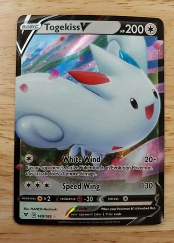 Togekiss V 140/185 Vivid Voltage NM Ultra Rare Pokemon Card 