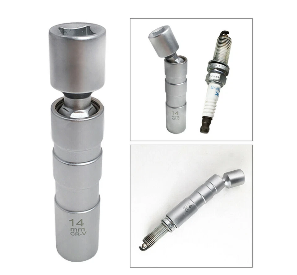 1 X 96 мм 3/8'' 14 мм универсальный магнитный привод свеча зажигания гнездо рукав инструмент для удаления - Изображение 3 из 4