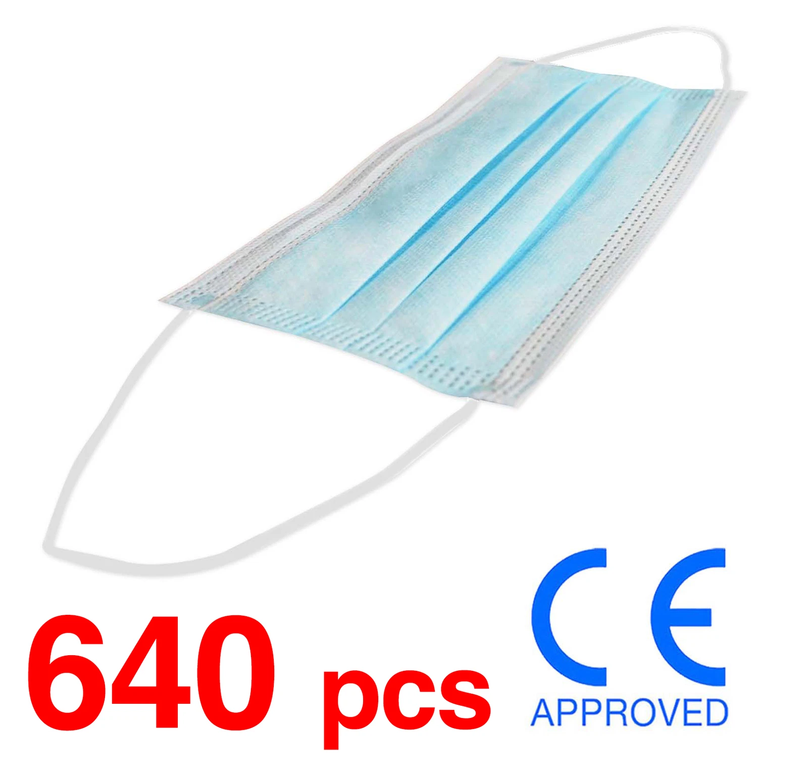 640 Pack Disposable Surgical Face Mask Sterilized Face Masks (98% Efficiency)