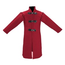 Medieval Gambeson Thick Padded Coat Armor Full Sleeve Designer Jacket Costume