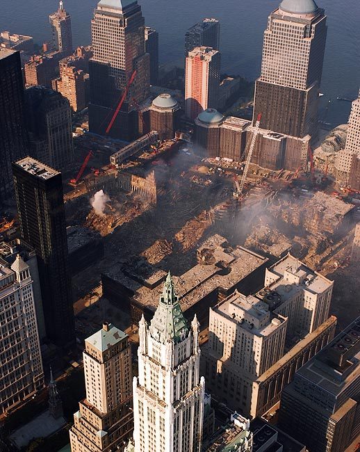 GROUND ZERO AERIAL VIEW 9/11 8x10 GLOSSY PHOTO PRINT | eBay