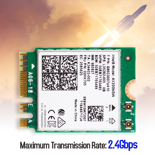 Intel WiFi 6 AX200 Wireless Network Card 802.11ax MU-MIMO 160MHz Bluetooth 5.1 - Picture 11 of 11