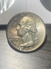 1964 P Washington Quarter - BU Toned - As Shown! (#1085)
