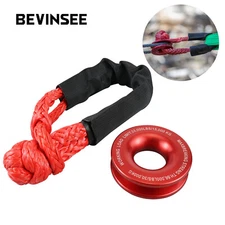Soft Shackle Recovery Ring Snatch Pulley Soft Shackle Winch Rope Off-Road