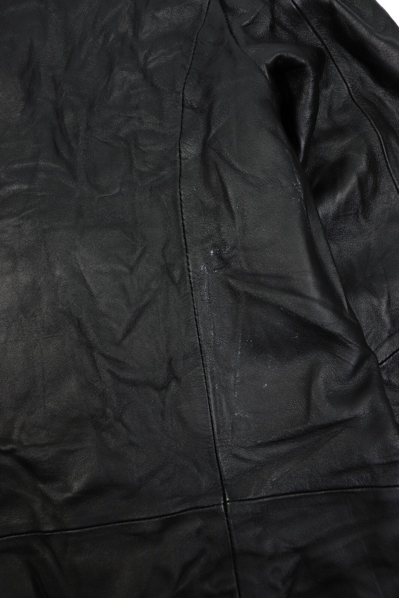 Smooth City Collection 90s Y2K Black Leather Sport Coat Smooth City Collection 90s Y2K Black Leather Sport Coat
