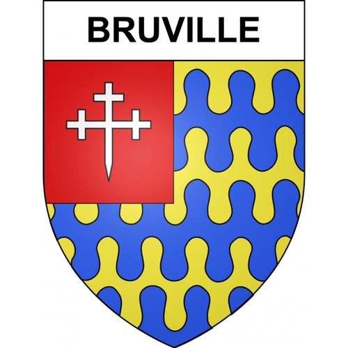 Autocollant Blason De Merviller (54) - Sticker écusson Adhésif - Neuf