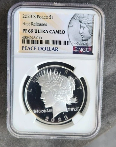2023 s silver proof Peace Dollar NGC PF 69 Ultra Cameo First releases