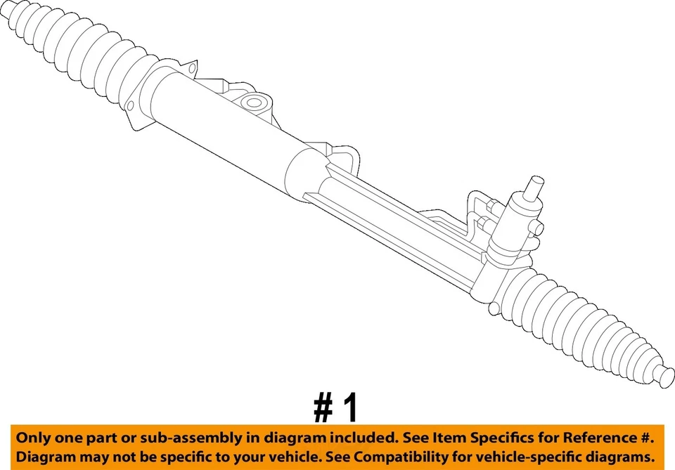 Volkswagen Touareg 2006 2007 2008 2009 2010 OEM dirección asistida cremallera AWD Foto 4 de 4