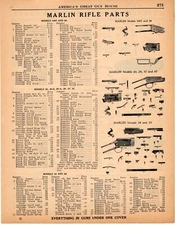 1936 Print Ad of Marlin Model 1897 39 20 20S 20A 29 37 47 18 25 Rifle Parts List