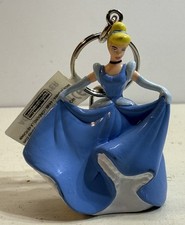 Disney CINDERELLA 3D Figural Bag Clip NEW Keychain 2.5"