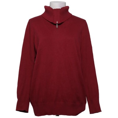 AproductZ, Strickpullover, Größe: 42, Rot, Baumwolle, Einfarbig, Feinstrick #KrB