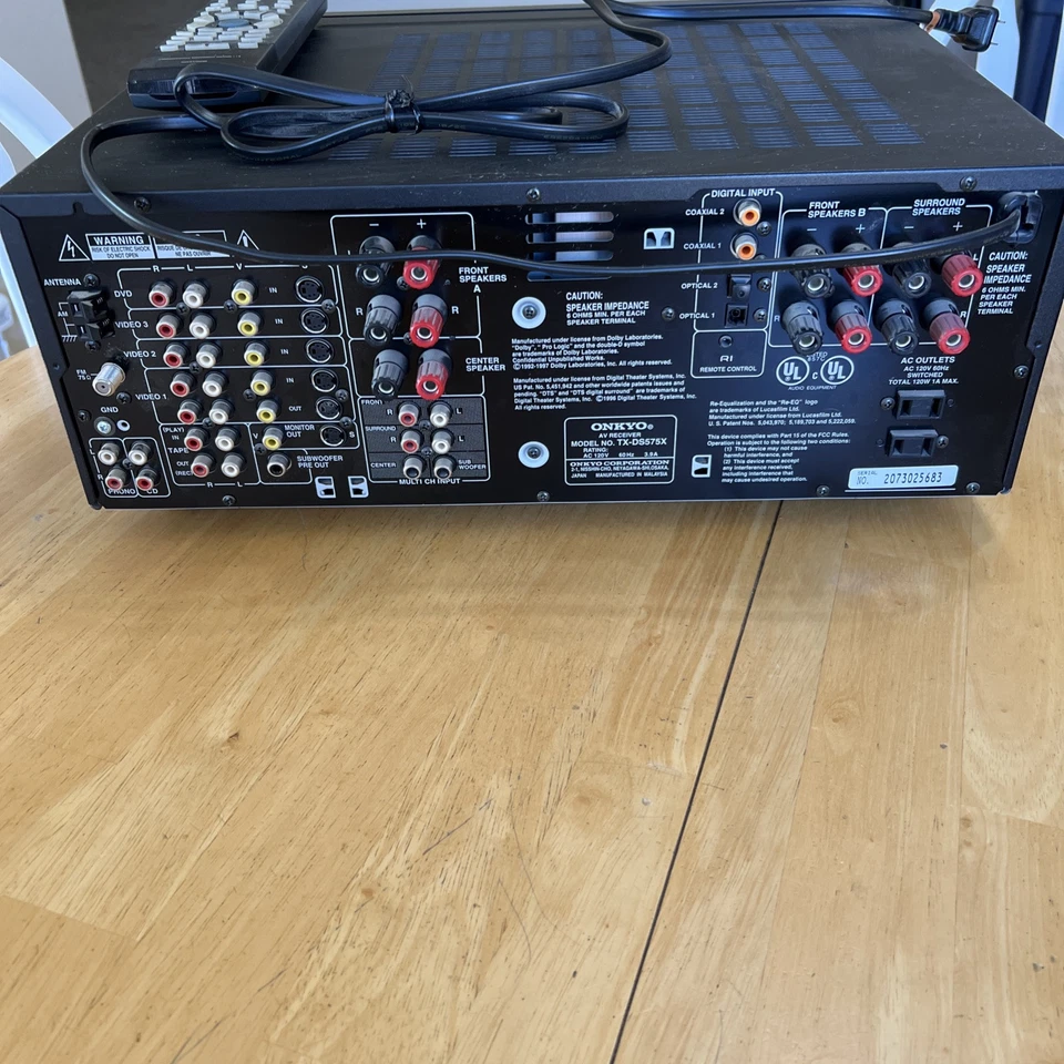 Onkyo AV Receiver Model No. TX-DS575X - Image 4 of 4