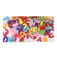400pcs Fabric Felt Letters Numbers Alphabet Craft Cloth Patch For Sewing Dolls S