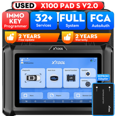 2026 XTOOL USED X100PAD S V2.0 Auto Diagnostic Tool Scanner IMMO Key Programmer