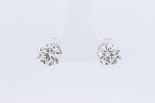 2.02ctw Lab Grown Diamond Stud Earrings In 14k White Gold 1 Gram Eb0225wordu
