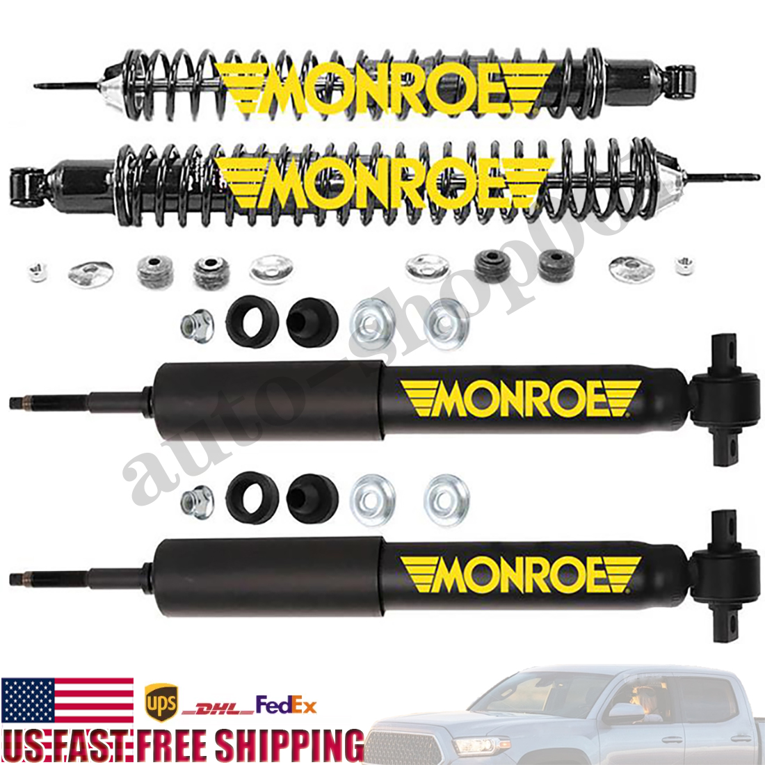 3x Front Rear Monroe Shocks Shock Absorber For Ford F-150 Heritage 2004