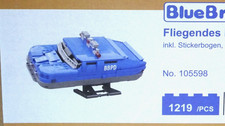 Fliegendes POLIZEIAUTO 1.219 Klemmbausteine, OVP versiegelt BlueBrixx 105598