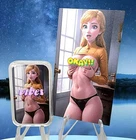 SEXY! Frozen ANNA - 1 troy oz .999 Fine Pure Silver Colorized Bar COA # /100