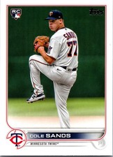 2022 TOPPS UPDATE BASEBALL #US208 COLE SANDS RED