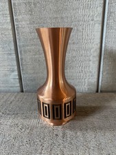 Vintage Mid Century Modern Copper Vase Massif Kupfer Germany 5.5”