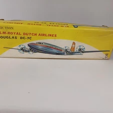 Usagiya Tin Toy KLM Douglas DC-7C Airplane W/BOX F/S FEDEX
