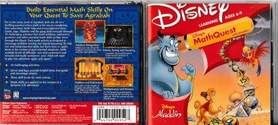 Disney's MathQuest With Aladdin (Windows/Mac CD Rom, 1997) ShipsFREE!