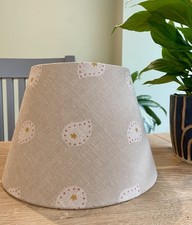 NEW HANDMADE LAMPSHADE IN SUSIE WATSON DOVE GREY MIKA FABRIC