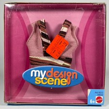 2004 Barbie My Scene My Design Scene Pink Brown Top H4032 NEW Sealed Mattel