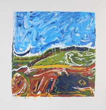 Veduta Italiana, Serigrafia Materica Ed.55/199 di Mario Schifano