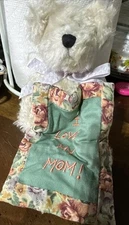 Boyds Bear Carrie N Lotsalove White Plush I Love My Mom Special Edition 6" 