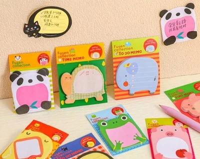 Sticky Notes Cute Animals Note Pad To Do Memo | School | Office | Gift Students - Image 1 of 4