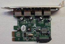 SIIG 4-PORT USB 3.0 PCIe Add In Card with Installation Manual