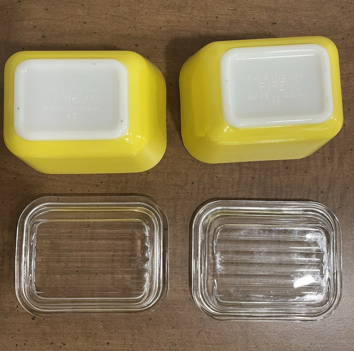 Vintage Pyrex CITRUS Refrigerator Dish Set - 8 Piece Complete