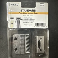 WAHL 2-Hole Clipper Blade 1006 - Standard - 1mm - 3mm, Super Taper, Sterling,Etc