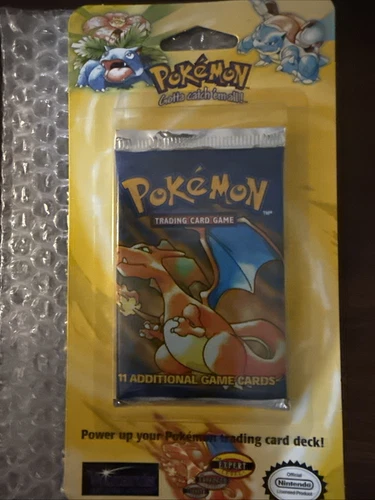 1999 Pokemon Blister Pack Factory Sealed, Charizard Base Set, Mint.  *No Crease*
