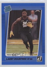 2021 Panini Donruss Rated Rookie Press Proof Blue Larry Rountree III #296 0q0m