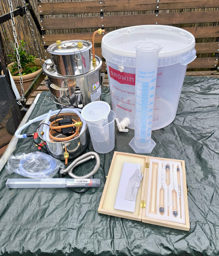 Vevor 12 LDestilliergerät-Set Likör mit Gärbehälter, Messzylinder & Alkoholmeter