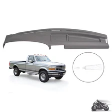 Gray Dashboard Dash Cover Fits For Ford F-150 F-250 F-350 Bronco 1992-1997