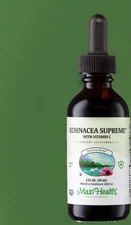 Organic Echinacea Supreme Liquid Extract + Vitamin C Immune Support 1000mg 9/25