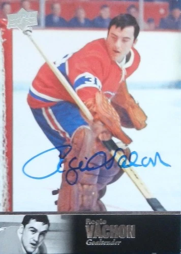 17-18 ud deck ultimate collection legends rogie vachon canadiens autograph auto