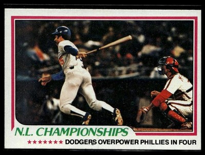 1978 Topps #412 1977 N.L. Championships NLCS