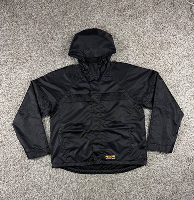 SPENCER BADU Black Water-Repellent Full Zip Jacket Men's Small