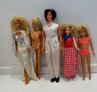 Lot of 5 Vintage Barbie Dolls 70/80/90's with clothing